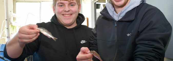 EnCon students stock classroom tanks with native fish EnCon students stock classroom tanks with native fish
