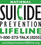 Suicide Prevention Lifeline 1-800-273-8255