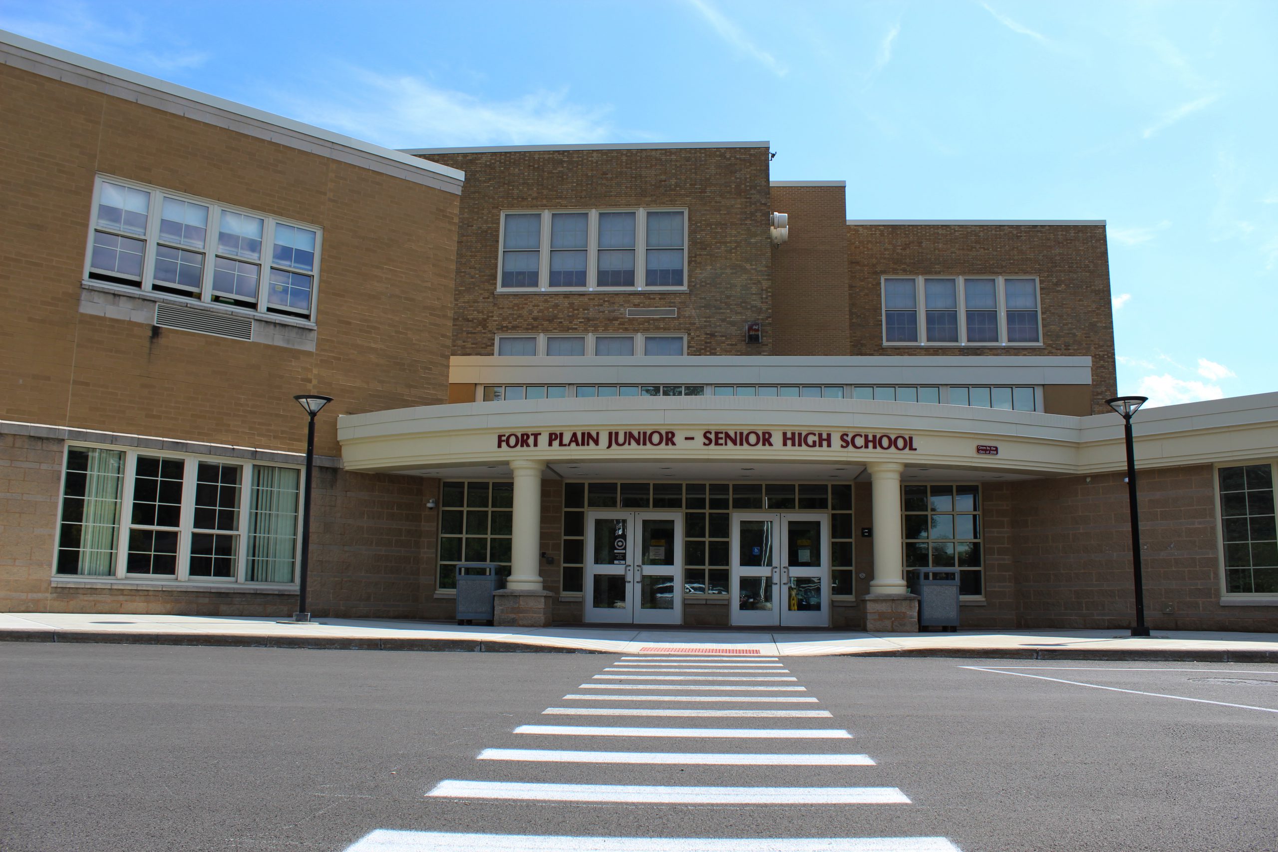 An exterior shot of Fort Plain Jr./Sr. High School