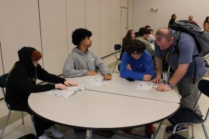 Canajoharie sophomores listen to a presentation being given at the HFM Career & Technical Center