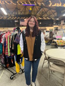 PTECH senior and McLemon's intern Abigail Brown poses for a picture while working at the Vintage Bop.