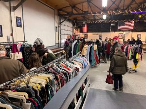 Visitors are seen browsing through items for sale at the Vintage Bop which was held at the Johnstown Area Community Center.
