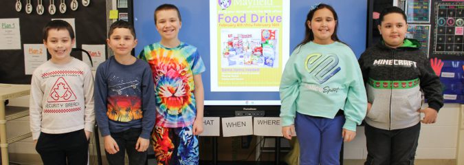 Students host food drive for Mayfield community