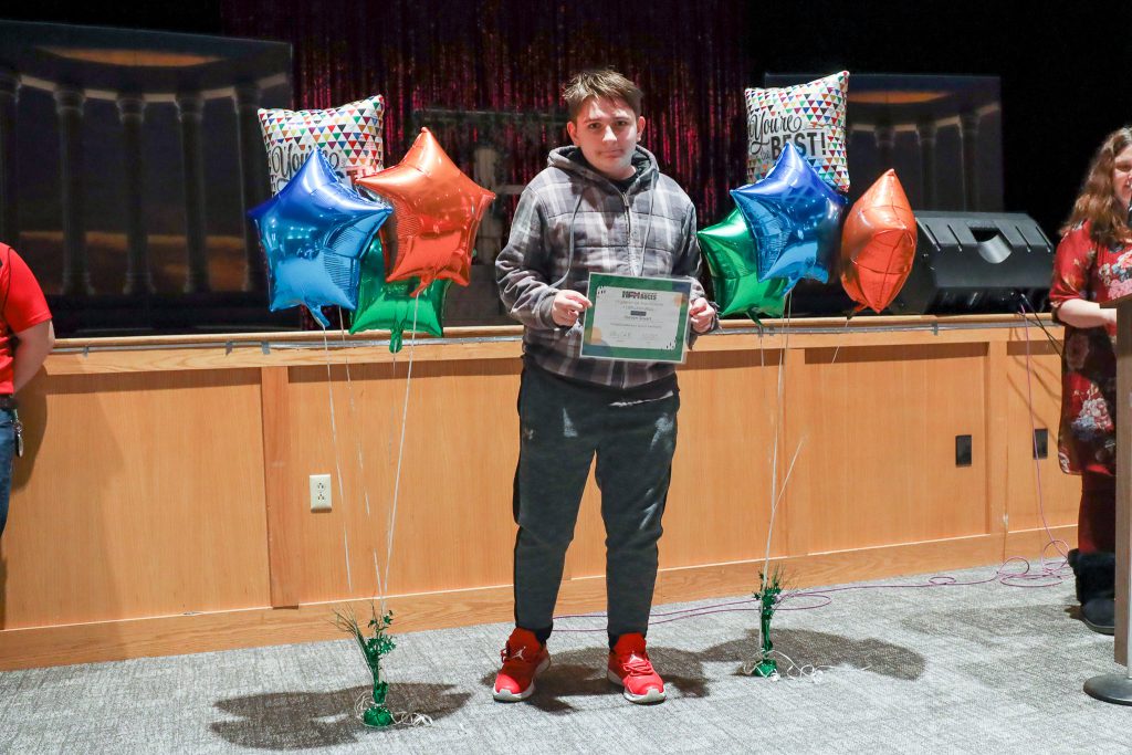 A Student of the Month assembly was held this morning to honor individuals in our Special Education classrooms at Gloversville Middle School. Each month students are nominated for exhibiting exceptional character traits such as: students who are leaders, demonstrate kindness, work hard, help their teacher/peers, and good role models for their peers. Congratulations to all on a job well done!