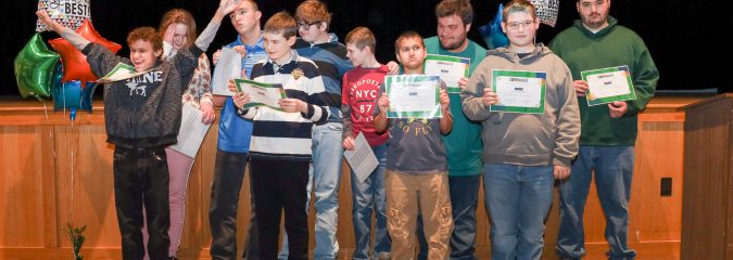 Students honored during assembly at Gloversville Middle School