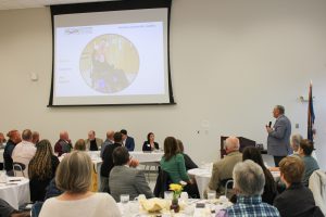 HFM BOCES District Superintendent Dr. David Ziskin delivers his state of the BOCES address to onlookers.