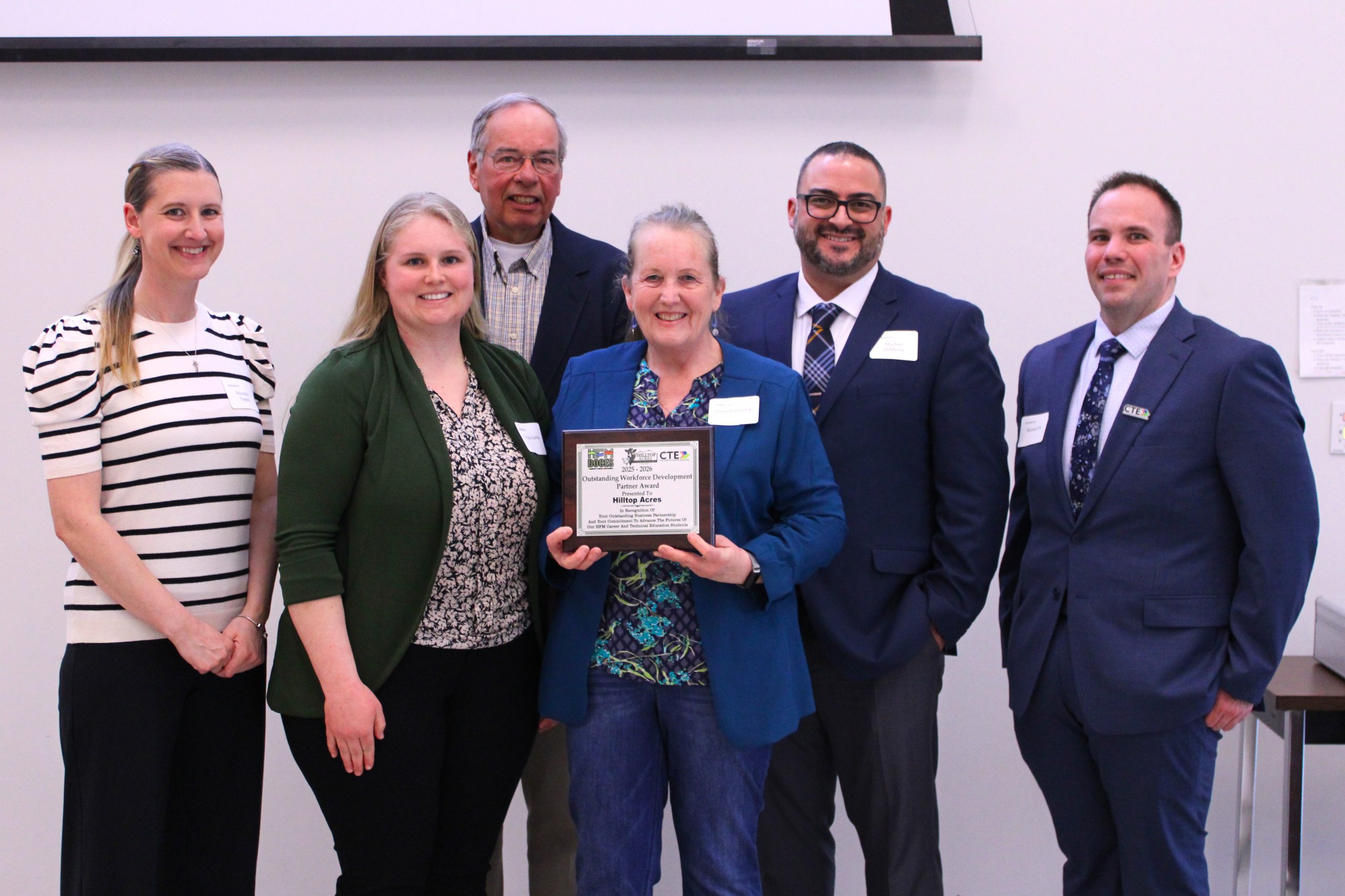 Hilltop Acres Farm Honored as HFM BOCES Outstanding Workforce Development Partner